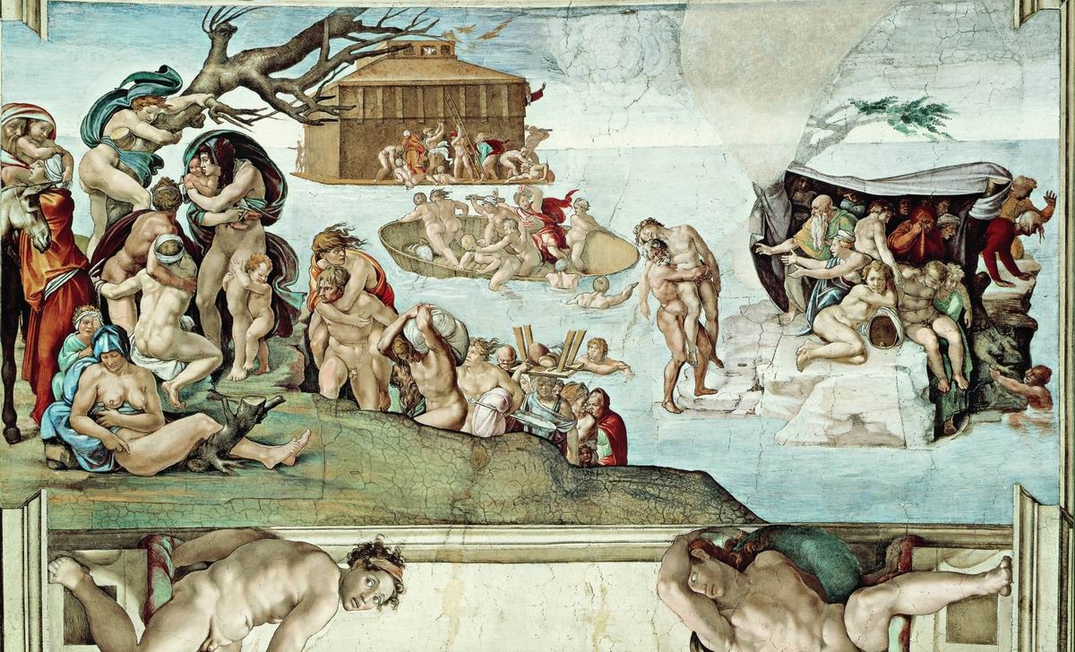 Микеланджело «Всемирный потоп», 1512 г.